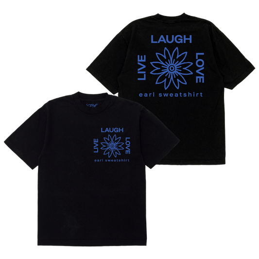 LLL Flower Logo Black Tee