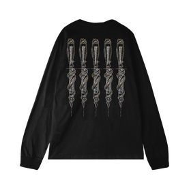 SICK Syringe Long Sleeve T Shirt Tan Cressida Records Official Store
